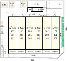 リブリ・ソレイユ南流山 107 ｜ 千葉県流山市大字西平井1197-2（賃貸マンション1K・1階・28.56㎡） その7