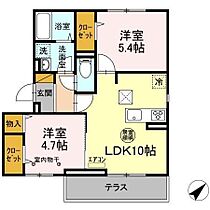 千葉県流山市市野谷404-3（賃貸アパート2LDK・1階・47.58㎡） その2