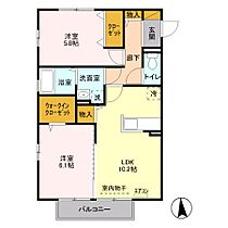 千葉県流山市南流山6丁目5-4（賃貸アパート2LDK・2階・54.51㎡） その2