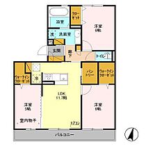 千葉県流山市中118-1（賃貸アパート3LDK・1階・70.24㎡） その2