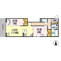 Noble Ferro C棟 202 ｜ 千葉県流山市木3丁目7-16（賃貸アパート2LDK・2階・57.72㎡） その1