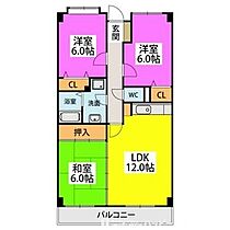 シーラ・プラッツ 403 ｜ 福岡県大野城市山田３丁目3-15（賃貸マンション3LDK・4階・68.25㎡） その2