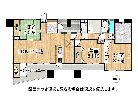 3LDK 間取り