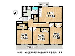 間取図画像 3LDK