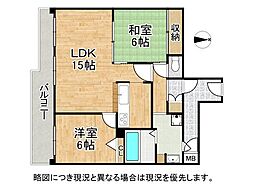 グレーシィ須磨アルテピア2番街 2LDKの間取図画像