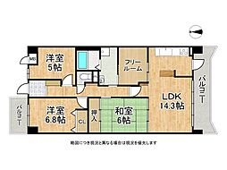 セントポリア神戸運動公園 3LDKの間取図画像