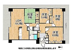 ネクステージ西神中央C棟 4LDKの間取図画像