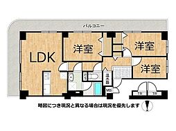 ネオコーポ明舞壱番館 3LDKの間取図画像