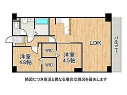 ドルミハイツ垂水B棟 1SLDKの間取図画像