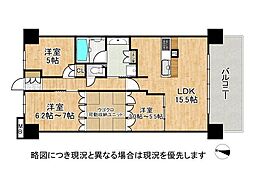 プレミスト神戸学園東町 3LDKの間取図画像