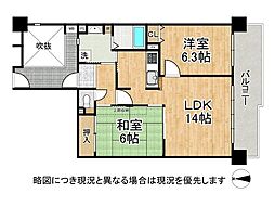 グレーシィ須磨アルテピア2番街 2LDKの間取図画像
