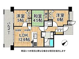 ワコーレ西明石彩風館 3LDKの間取図画像