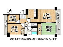 西神戸セントポリア2号館 3LDKの間取図画像