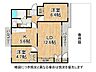 間取り：約12.6帖のリビングに加え、全居室に収納と専用庭を備えた2LDK。