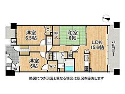 須磨シーサイドヒルズ 3LDKの間取図画像