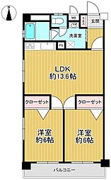 間取図画像 2LDK