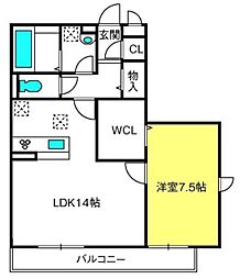 間取図画像 1LDK