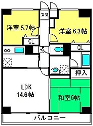間取図画像 3LDK