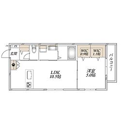 (仮称)大宮区宮町メゾン 1LDKの間取図画像