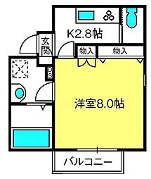 A-style北大宮 1Kの間取図画像