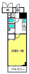 TACタック高砂 1Kの間取図画像