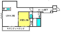 Amuse 1LDKの間取図画像
