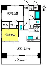 ラグゼナ浦和 1LDKの間取図画像