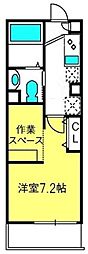 Mystyle氷川参道 1Kの間取図画像