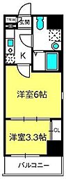 アクシーズラバー浦和岸町3 2Kの間取図画像