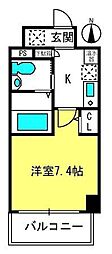AcseedsTower浦和岸町2 1Kの間取図画像