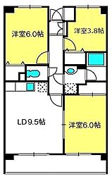 グランパレス小熊 3DKの間取図画像