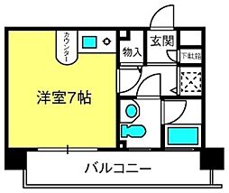 サンセール与野本町 1Kの間取図画像