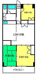 ヒルズ六本木 3LDKの間取図画像