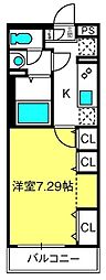 リブリ・宮原 1Kの間取図画像