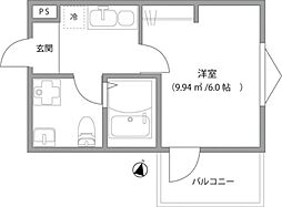 DELIGHTTOWN 1Kの間取図画像