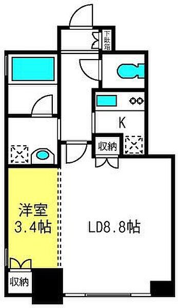 AXIS桜木町 ｜埼玉県さいたま市大宮区桜木町4丁目(賃貸マンション1LDK・6階・38.95㎡)の写真 その2