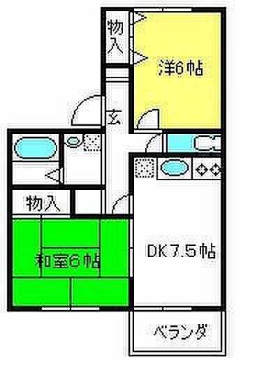 ＷＩＮＧＺ ｜埼玉県さいたま市西区大字指扇(賃貸アパート2DK・1階・48.96㎡)の写真 その2