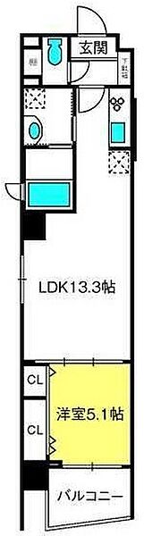 Luce ｜埼玉県さいたま市大宮区吉敷町2丁目(賃貸マンション1LDK・5階・44.02㎡)の写真 その2