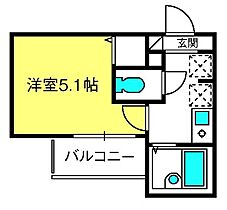 MELDIA北与野V  ｜ 埼玉県さいたま市中央区下落合4丁目11-7-1（賃貸アパート1K・1階・17.80㎡） その2