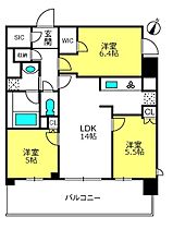 ドゥーエ大宮  ｜ 埼玉県さいたま市大宮区吉敷町1丁目70-1（賃貸マンション3LDK・13階・62.59㎡） その2