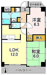 間取図画像 2LDK
