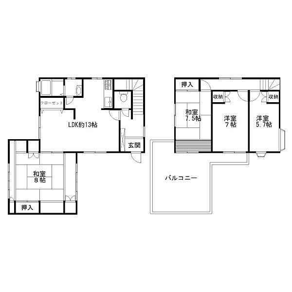 間取りを拡大表示