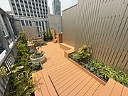 ●屋上テラス(テナント共用)／喫煙スペース有