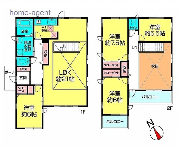間取りを拡大表示