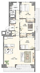 間取図画像 3LDK