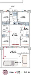 ラ・アトレレジデンス蟻ヶ崎台 4LDKの間取図画像