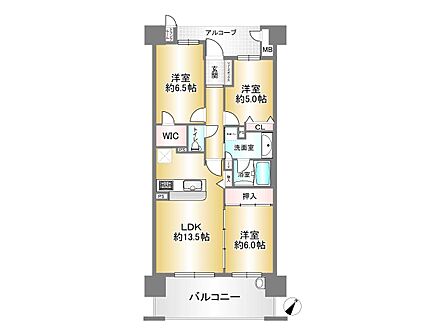 3LDK 間取り