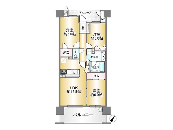 間取りを拡大表示