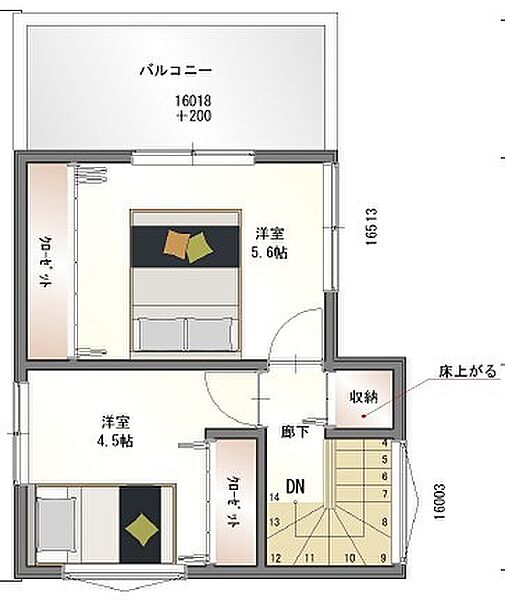 間取りを拡大表示