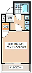 K.Iマンション 1Kの間取図画像